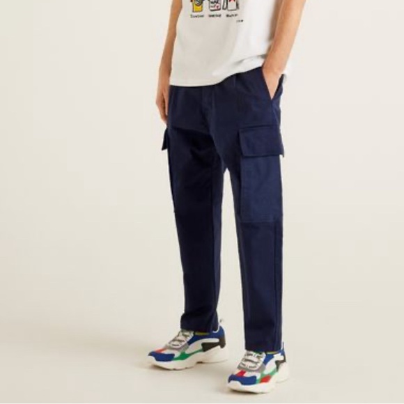 NWT - United Colors of Benetton x JCC+ Men’s Cargo Pants - Made in Italy - US 34 - Picture 2 of 9